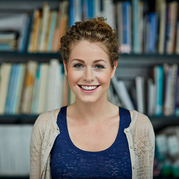 Portrait of young woman